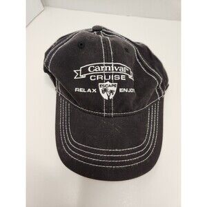 Carnival‎ Cruise Hat Cap Strap Back Black Adjustable